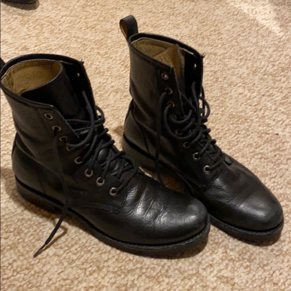 Frye combat boots